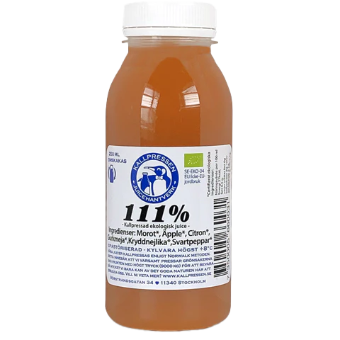 111% - Kallpressad Ekologisk Juice