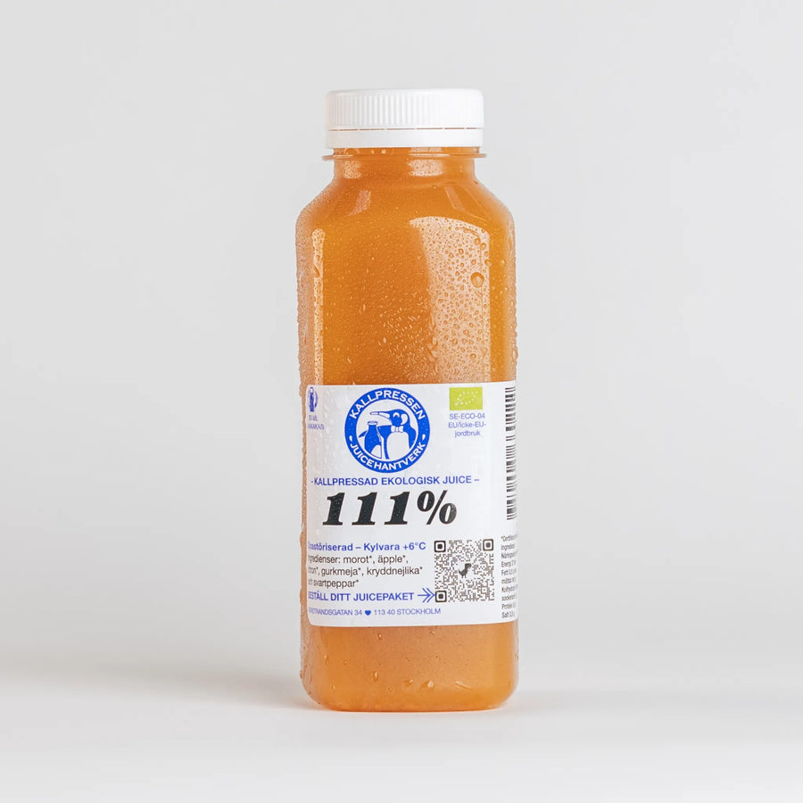 111% - Kallpressad Ekologisk Juice