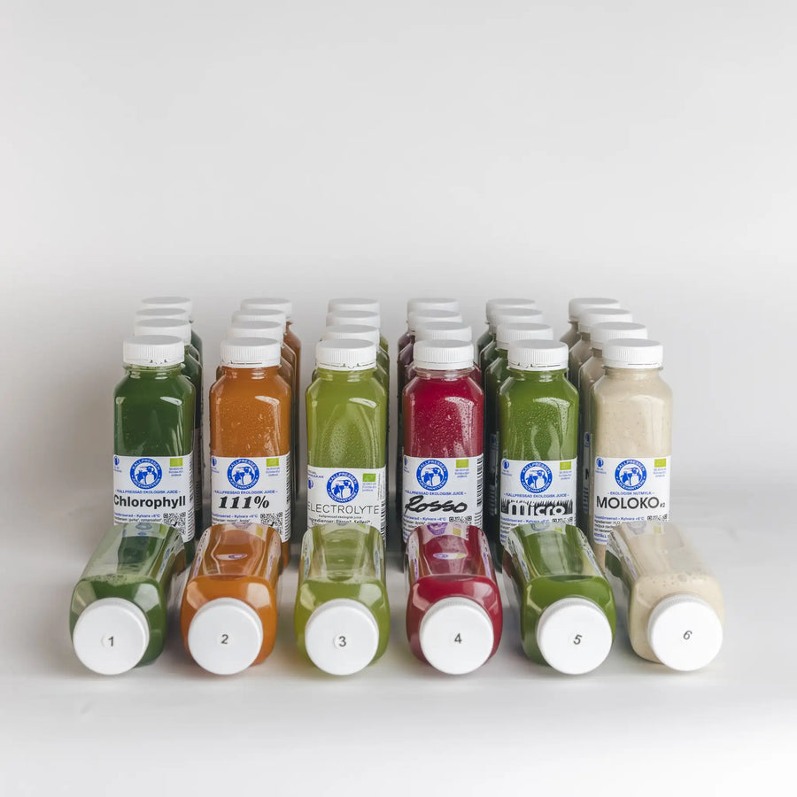 Juicefasta 5 dagar · 6 juicer/dag
