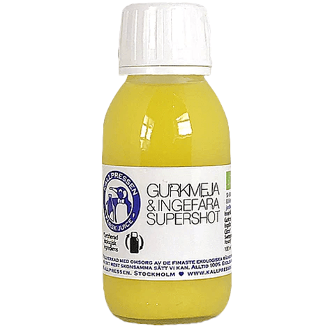 Gurkmeja & Ingefära Supershot (12 Pack)- Ekologisk Kallpressad Juice Shot