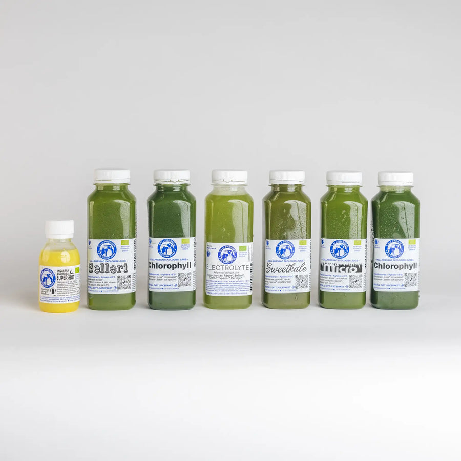 Juicefasta 3 dagar · 6+1 shot/dag